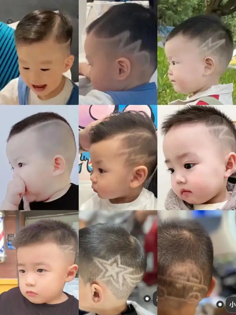 1岁男宝发型推荐,简单不翻车.1岁多男孩也可以奶帅,男宝妈妈 - 抖音