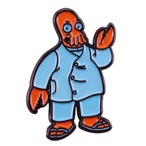 good news everyone enamel pin futurama professor f