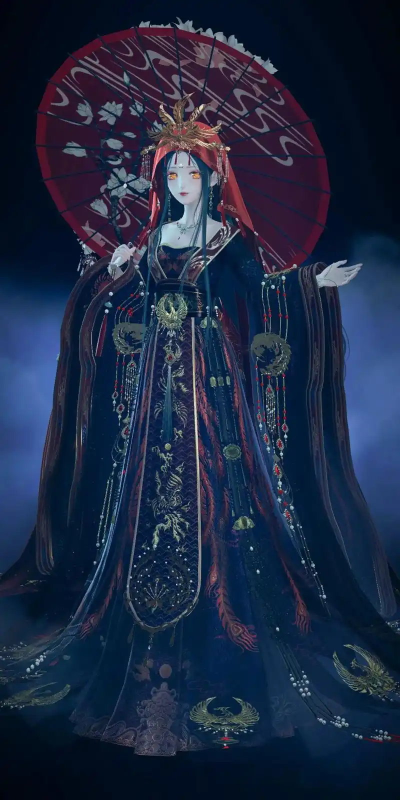 闪耀暖暖.#闪耀暖暖  红衣女鬼和修仙者 在漆黑的夜晚,穿着 - 抖音