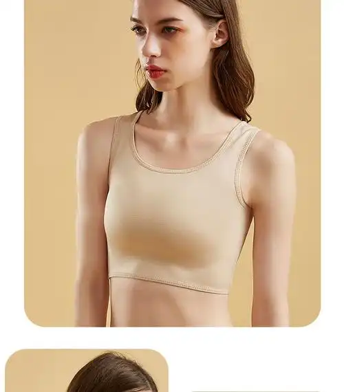 冬季精选束胸内衣女学生超平隐形les裹胸短款缩胸大胸显小运动女塑胸