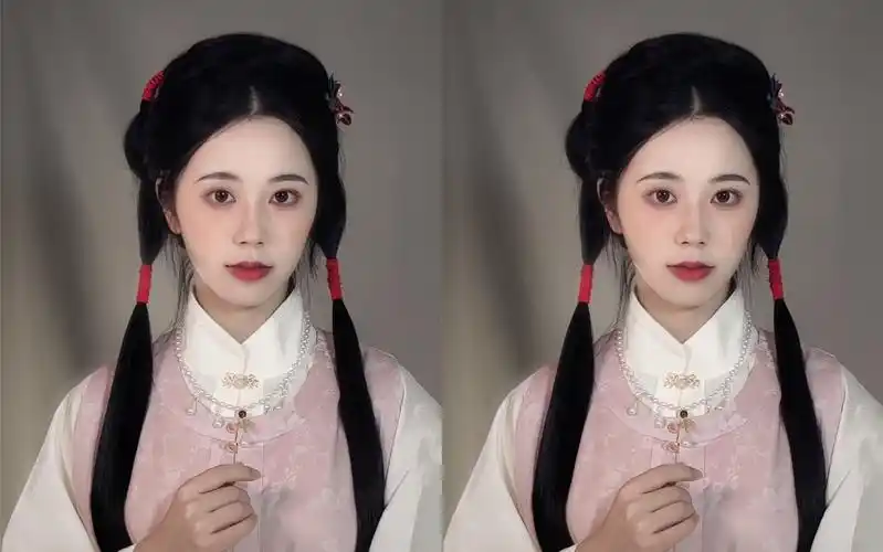 发型教程|一个乖巧的宋制汉服发型,请查收!