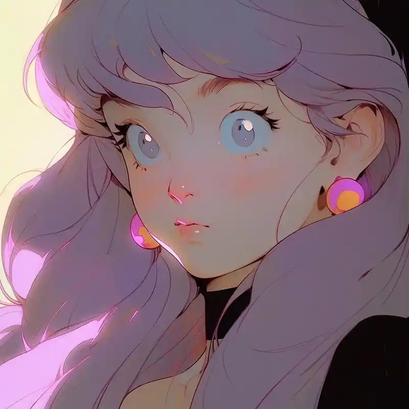 这发色真是绝绝子,快查收你的紫发头像#19