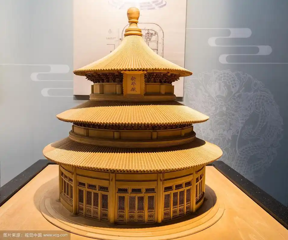明朝天坛复原木质模型