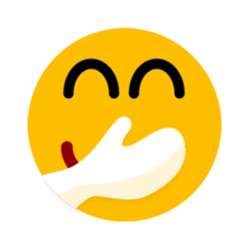 捂着嘴偷笑的圆脸表情