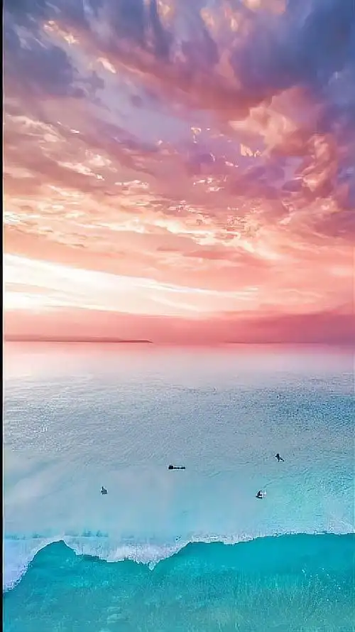 治愈系风景,带你去看海#大自然的魅力#海边日落晚霞#唯美意境-度小视