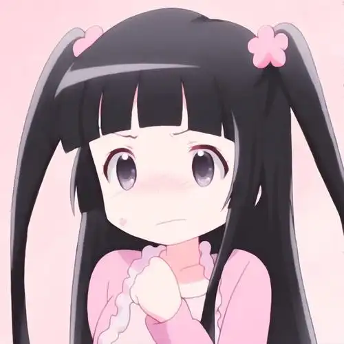 粉粉嫩嫩的女生动漫头像:看到你 就好像一包跳跳糖洒在了我的心里