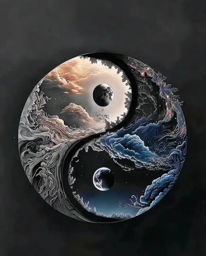 阴中有阳,阳中有阴,阴阳互抱,生生不息. 太极-中国千年文化之国粹