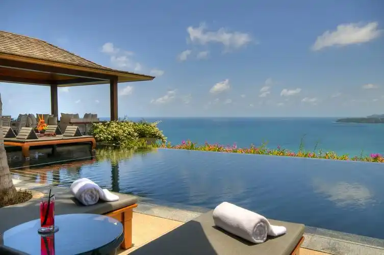 spectacular sea view villa on a gentle hillside