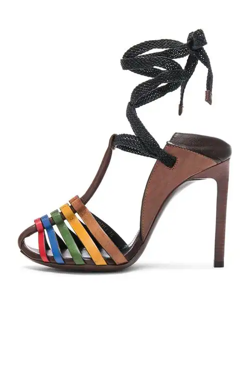 图象5 leather majorelle ankle tie 凉鞋