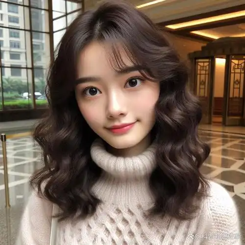 中发卷发是一种非常流行的发型,它适合不同的脸型和风格,可以营造出多