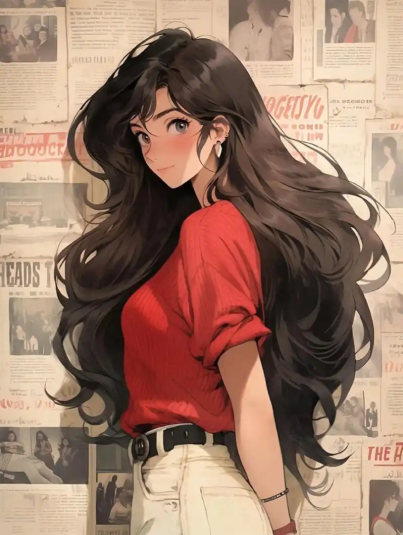 70年代复古动漫风格.一组非常好看的动漫风格肖像,复古港风, - 抖音