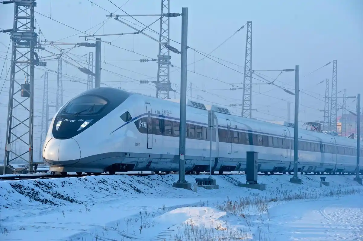 热烈祝贺万腾科技自主研制的高寒高铁云台成功应用crh2g型高寒动车组!