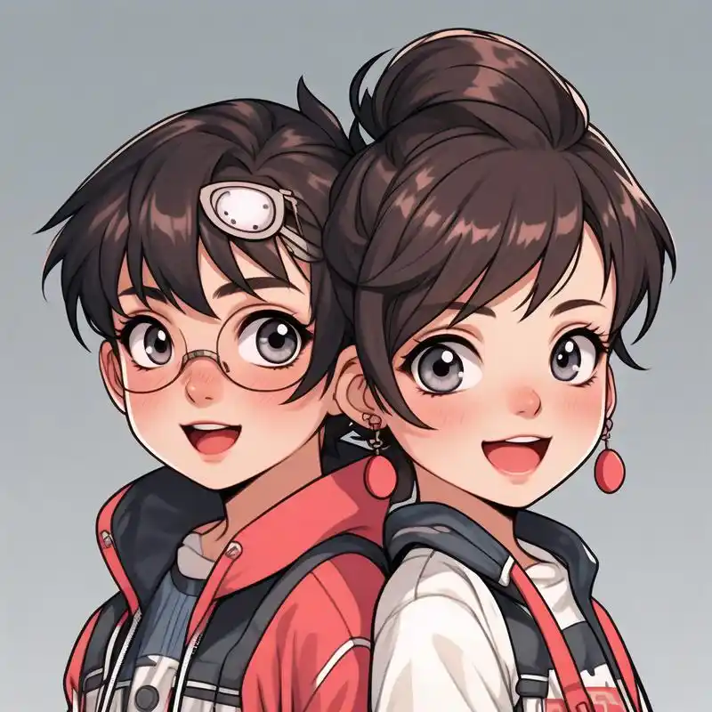 姐弟头像|一萌一酷90太酷啦99 谁能拒绝这么可爱的姐弟头像呢99