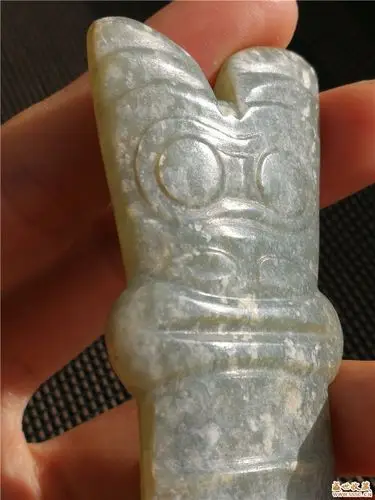 文化期丫形器,惠让~-高古(文化期商周战汉)玉器 琉璃-盛世收藏论坛