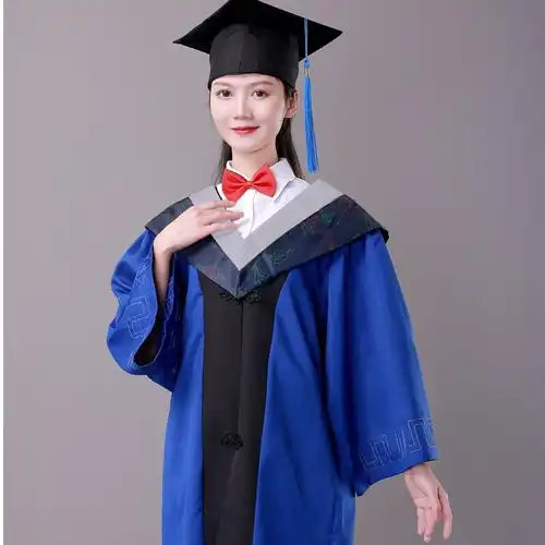 硕士服校服礼服理科文科工科硕士学位服大学生毕业照学士服硕士帽