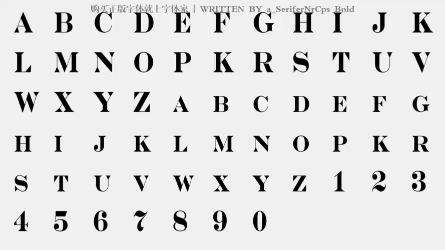 a_serifernrcps bold免费字体下载 - 英文字体免费下载尽在字体家