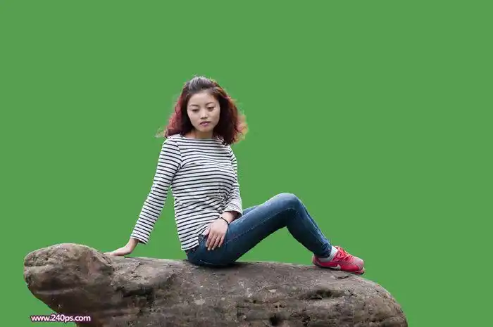 对外景人物照片精细抠图换背景的ps教程