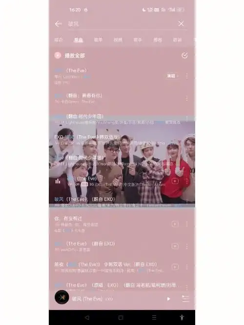 今天突然发现网易云有了exo歌曲的版权,然后想起了去年被tnt粉丝骚