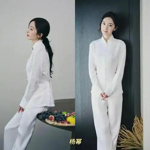 带十几套新中式上春晚央视镜头下的杨幂美疯了