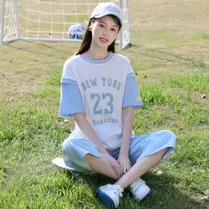 高中初中学生夏季短袖休闲套装女时尚薄款少女夏装校服女孩运动服