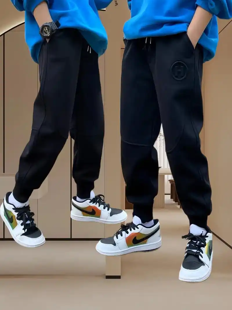 男童卫裤中大童新款休闲加绒运动裤长裤.中大童男童新款 - 抖音