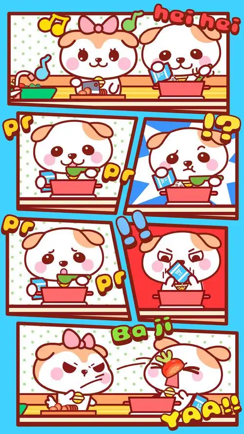 秋田君小漫画可爱手机壁纸图片