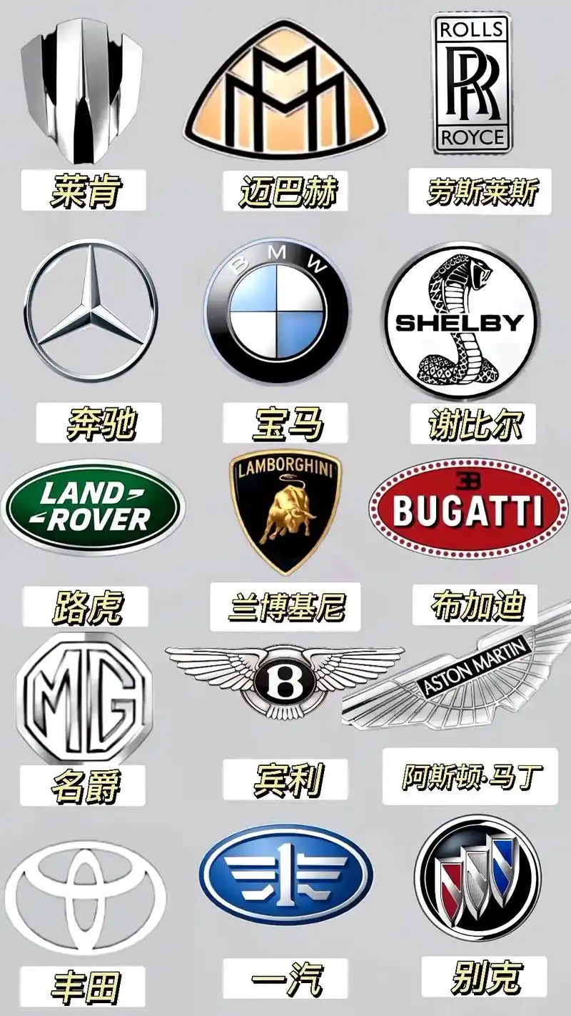 一眼识别各种车标,最常见的还有哪些?#车标 #汽车知识 - 抖音