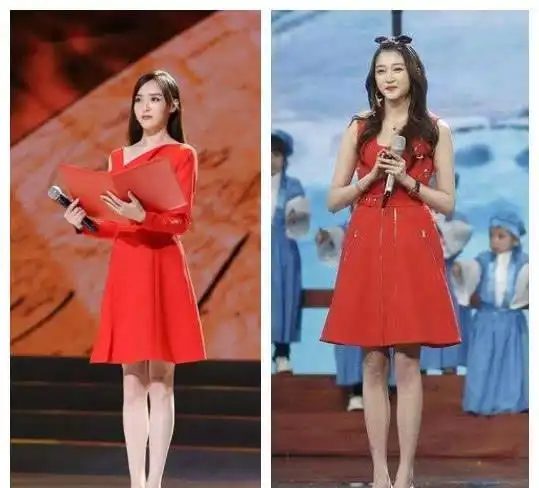 同为172cm,唐嫣比关晓彤腿长7公分?当两人撞衫后,我信了