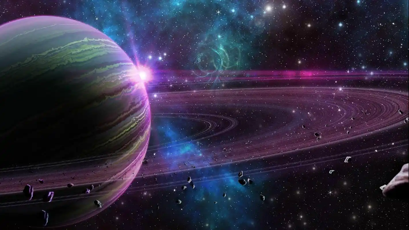 首页 桌面壁纸 宇宙行星环唯美图片高清电脑壁纸上一张下一张查看原图