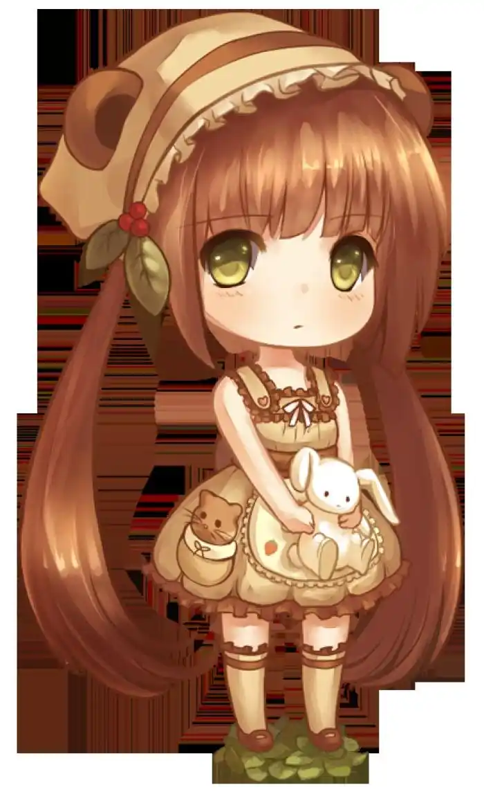 萌q版 二次元 女孩 插画 动漫 _ 图片网