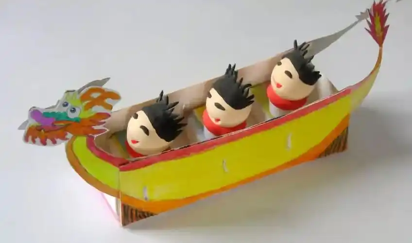一个手工龙舟轻松满足所有要求_纸盒