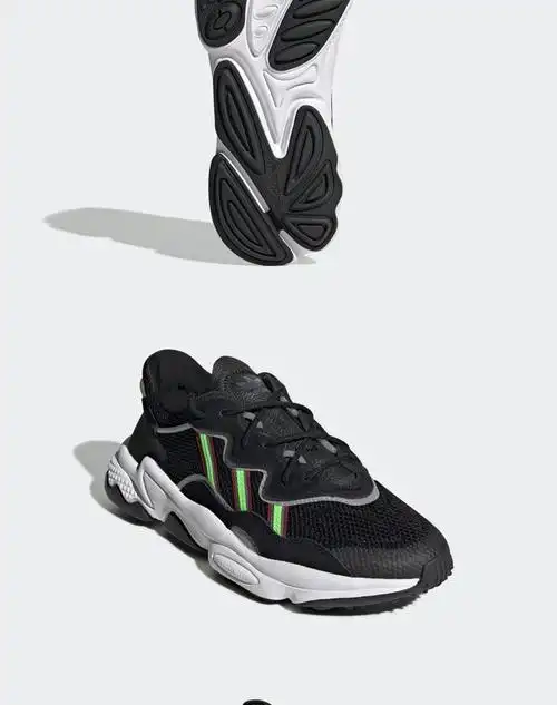 adidas阿迪达斯官网 三叶草 ozweego 男女复古老爹鞋ee7002 一号黑