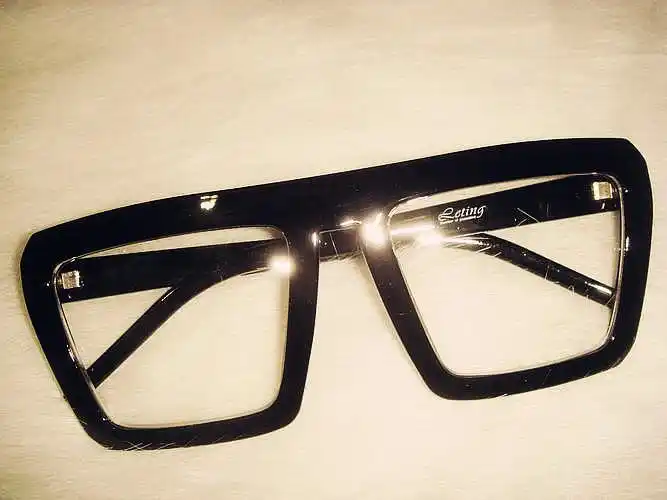 欧美经典平光镜 f王子复古眼镜 方框 vintage 卡哇伊哦