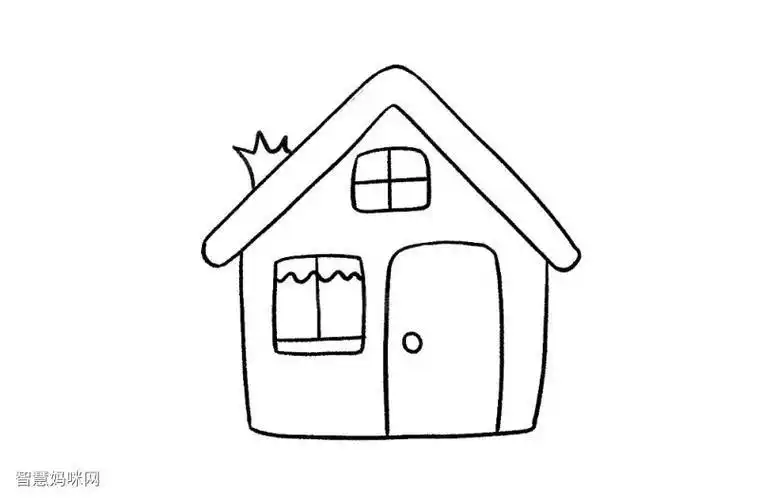 幸福小屋简笔画欧式小屋简笔画可爱的小木屋简笔画图片小屋简笔画树屋