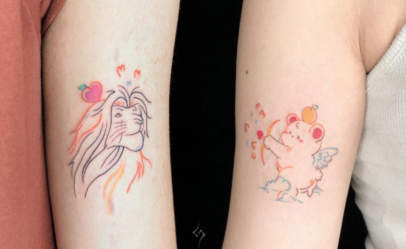 适合两口子的纹身寓意好的情侣纹身图案4