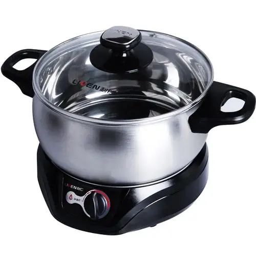 利仁dhg180f电火锅小火锅不锈钢电热锅涮锅煮面锅宿舍学生锅