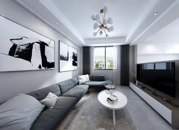 简约风格装修效果图黑白灰_土巴兔装修网