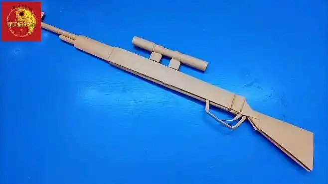 手工折纸98k毛瑟步枪,造型超帅,用a4纸轻松完成-生活视频-搜狐视频