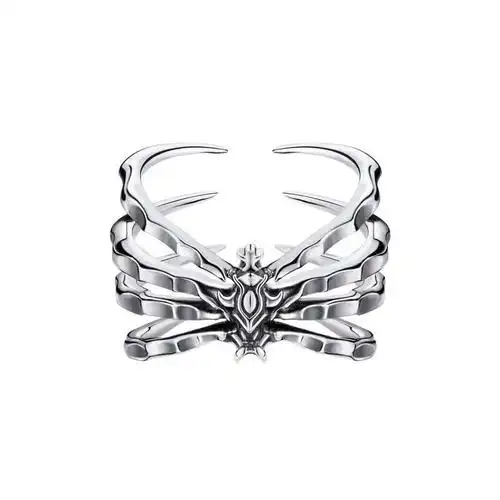 斗罗大陆唐三魂骨可穿戴魂环八蛛指环戒指银饰品戒指