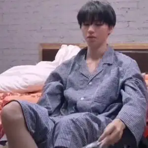 王俊凯同款睡衣情侣夏女纯棉纱布格子2021年新款网红家居服ins风