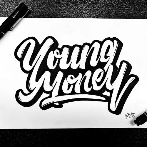 英文字体手绘练习7月