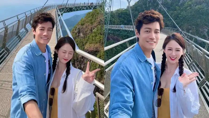 好甜!陈乔恩艾伦重返定情地,时隔5年在兰卡威天空之桥合影