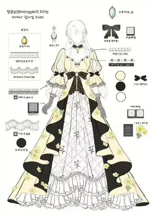 宫廷风礼服参考