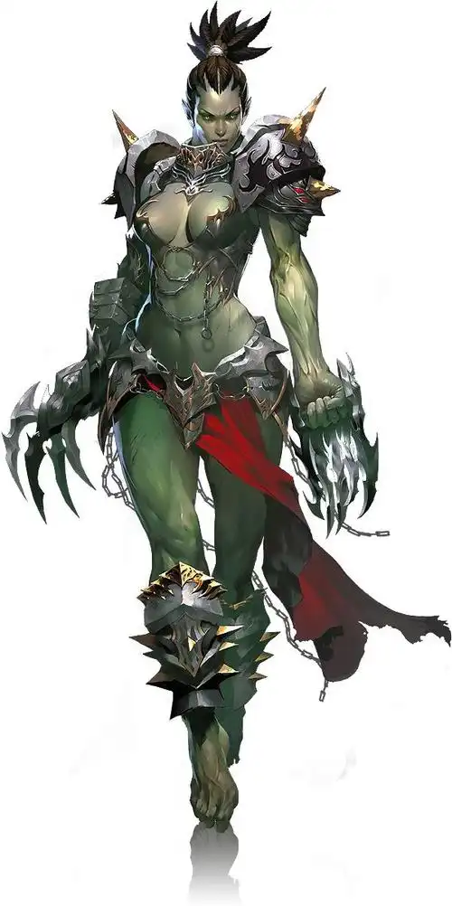 战士盔甲角色原画