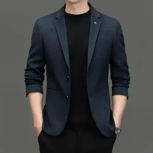 2024春秋西装男商务正装修身外套男高级感工作服宴会婚礼小西服男