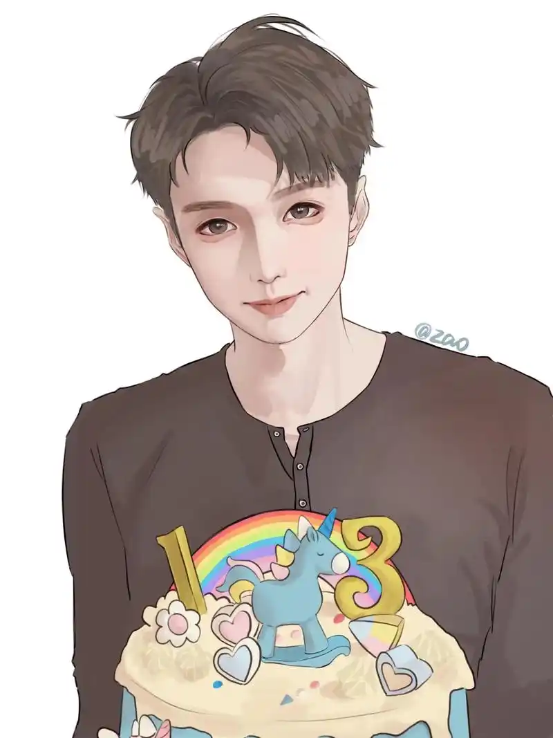 饭绘#从漫画里走出来的男孩 #张艺兴壁纸