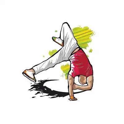 街舞插画