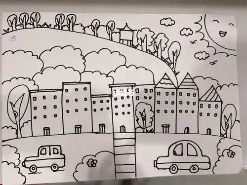 家乡的风景装饰简笔画集