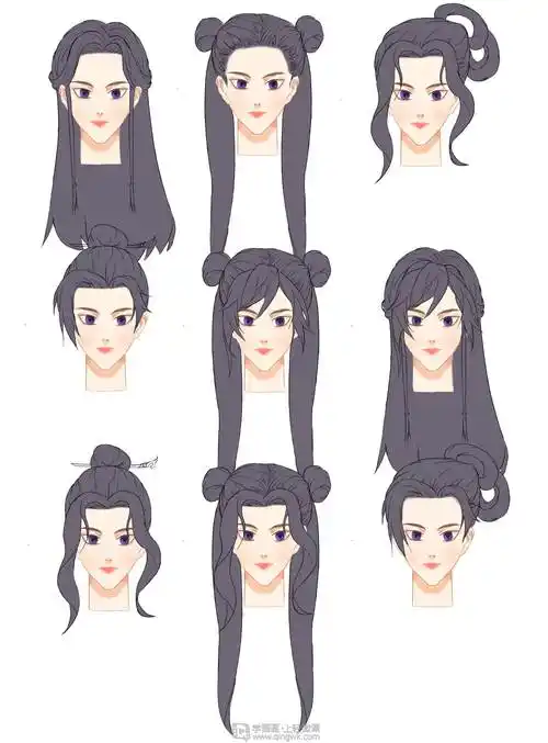 古风女性的发型设计