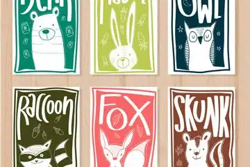 创意今日菜单正反面矢量素材